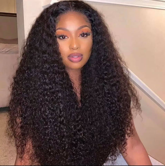 Wig water waves 26 inch lace HD frontal Virgin hair