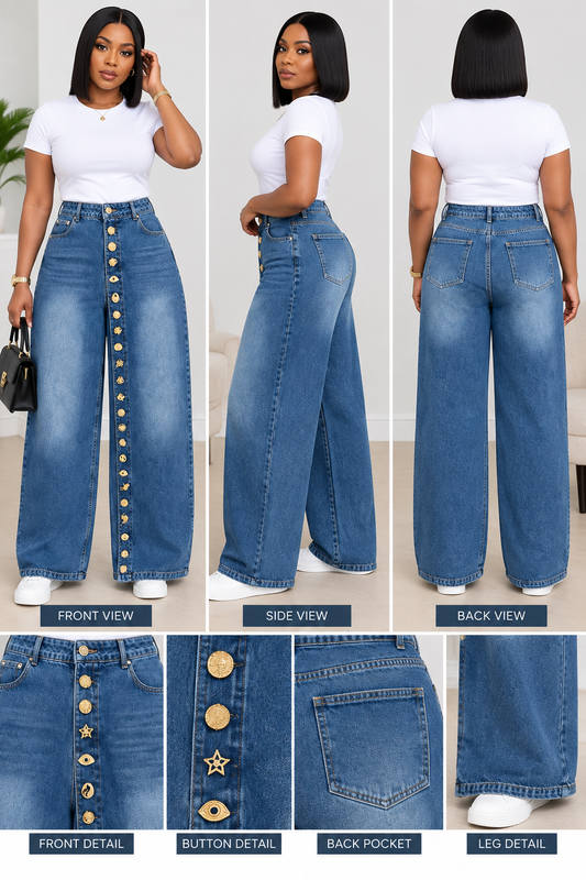 Jean Wide Leg Destroy Urban