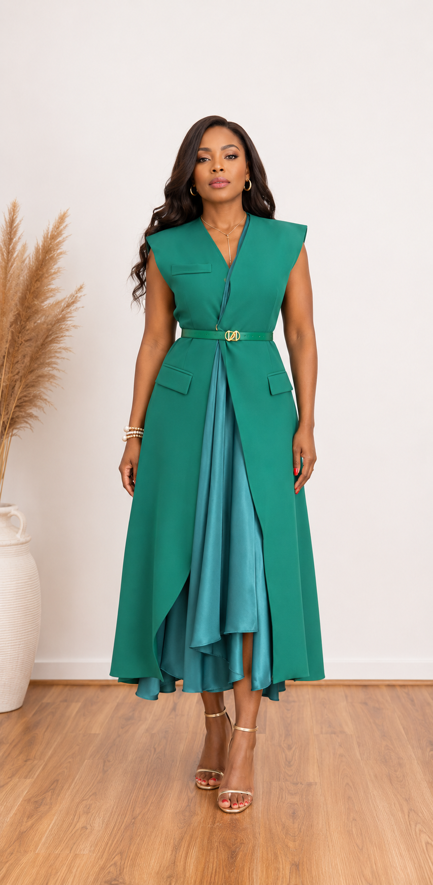 Emerald Elegance Dress
 / Robe Élégance Émeraude