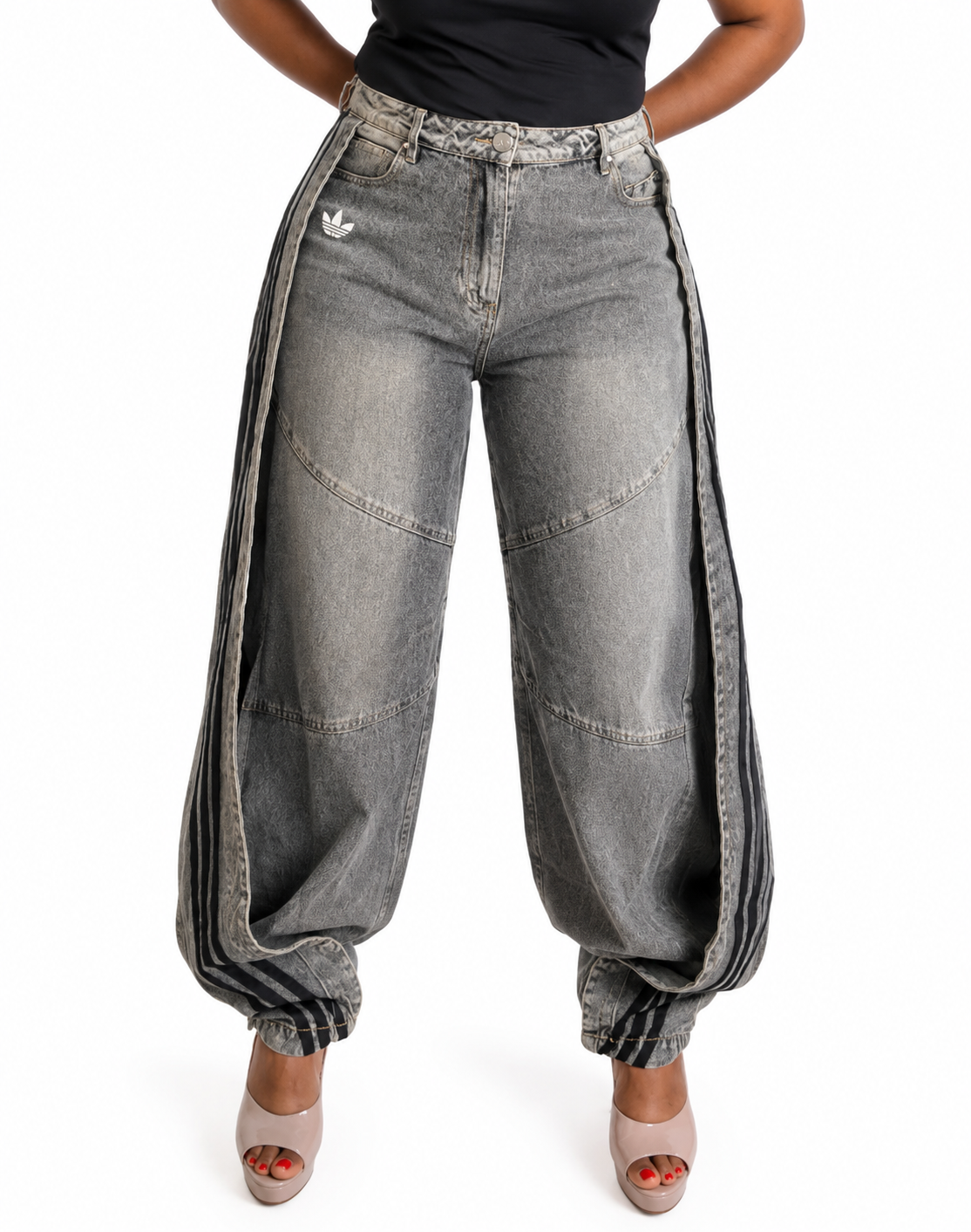 Jean Jogger Wide Leg Urban Chic
