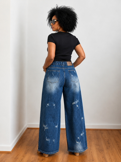 Jean Wide Leg Destroy Urban