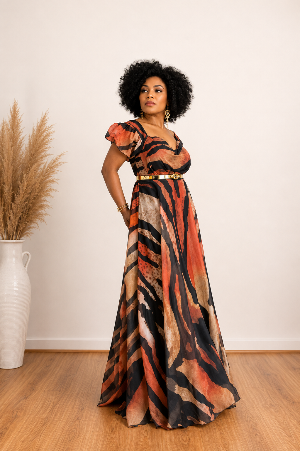 Elegant Maxi Dress / Robe Longue  Élégance